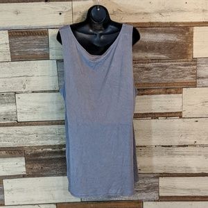 LOGO by Lori Goldstein Tops - Gray Long Waisted Sleeveless Top great 4 layering LOGO by Lori Goldstein Tops - Gray Long Waisted Sleeveless Top great 4 layering